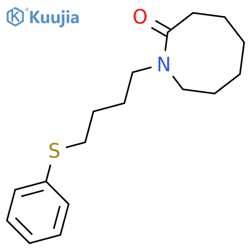 2(1H)-AZOCINONE, HEXAHYDRO-1-[4-(PHENYLTHIO)BUTYL]- structure