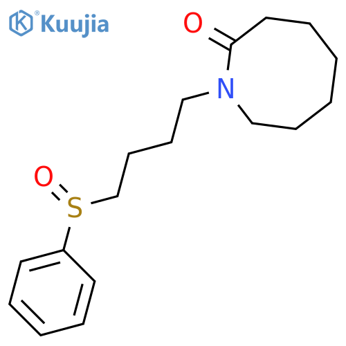 2(1H)-AZOCINONE, HEXAHYDRO-1-[4-(PHENYLSULFINYL)BUTYL]- structure
