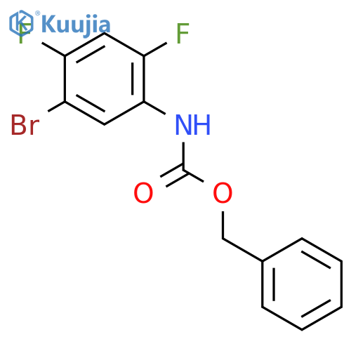 CARBAMIC ACID, (5-BROMO-2,4-DIFLUOROPHENYL)-, PHENYLMETHYL ESTER structure