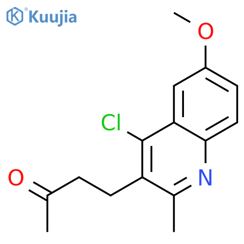 4-(4-Chloro-6-methoxy-2-methylquinolin-3-yl)butan-2-one structure