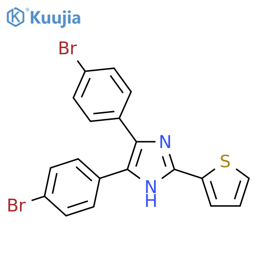 1H-IMIDAZOLE, 4,5-BIS(4-BROMOPHENYL)-2-(2-THIENYL)- structure