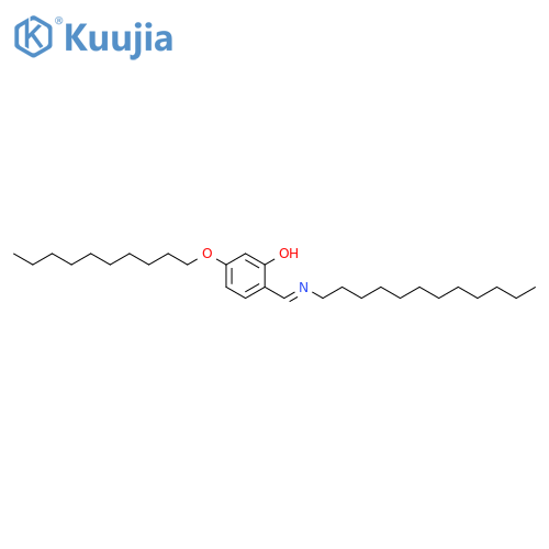 Phenol, 5-(decyloxy)-2-[(dodecylimino)methyl]- structure