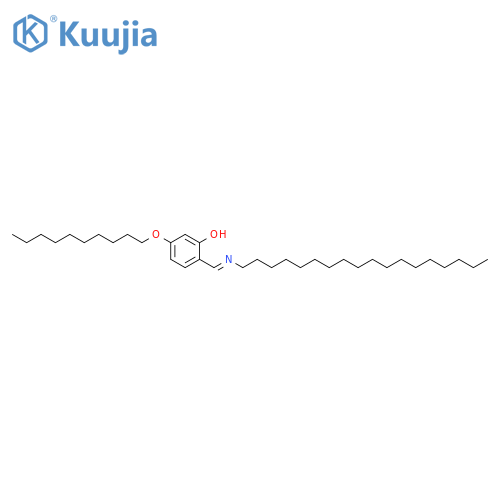 Phenol, 5-(decyloxy)-2-[(octadecylimino)methyl]- structure