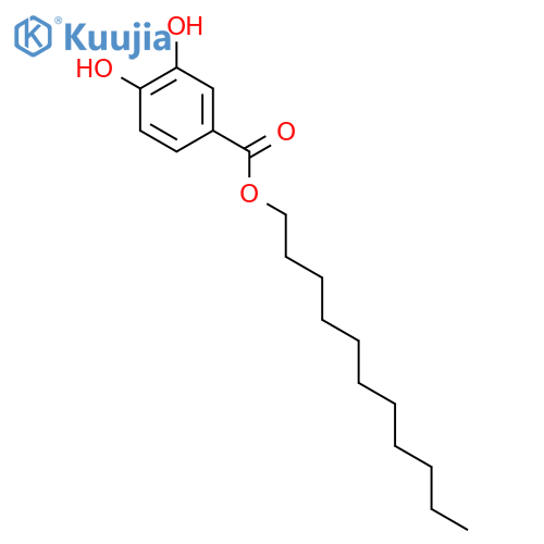 BENZOIC ACID, 3,4-DIHYDROXY-, UNDECYL ESTER structure
