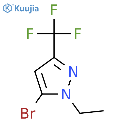 1H-PYRAZOLE, 5-BROMO-1-ETHYL-3-(TRIFLUOROMETHYL)- structure
