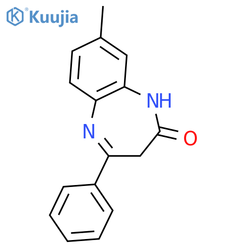 2H-1,5-Benzodiazepin-2-one, 1,3-dihydro-8-methyl-4-phenyl- structure