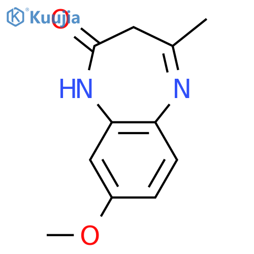 2H-1,5-BENZODIAZEPIN-2-ONE, 1,3-DIHYDRO-8-METHOXY-4-METHYL- structure