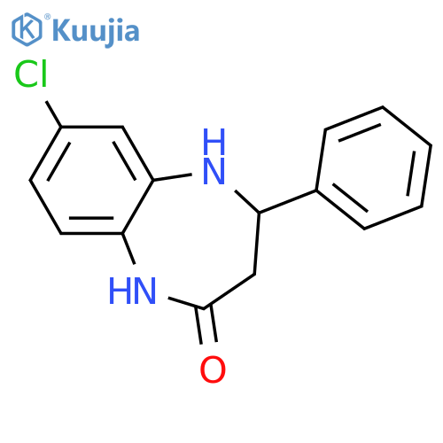 2H-1,5-BENZODIAZEPIN-2-ONE, 7-CHLORO-1,3,4,5-TETRAHYDRO-4-PHENYL- structure