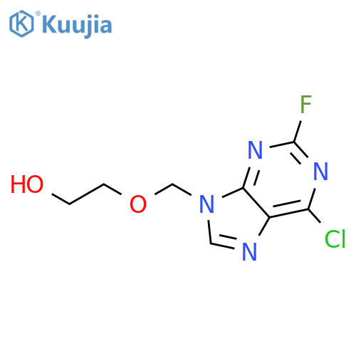 ETHANOL, 2-[(6-CHLORO-2-FLUORO-9H-PURIN-9-YL)METHOXY]- structure