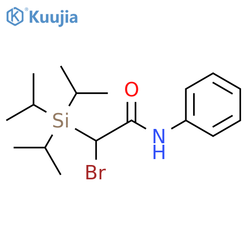 Acetamide, 2-bromo-N-phenyl-2-[tris(1-methylethyl)silyl]- structure