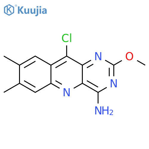 Pyrimido[5,4-b]quinolin-4-amine, 10-chloro-2-methoxy-7,8-dimethyl- structure