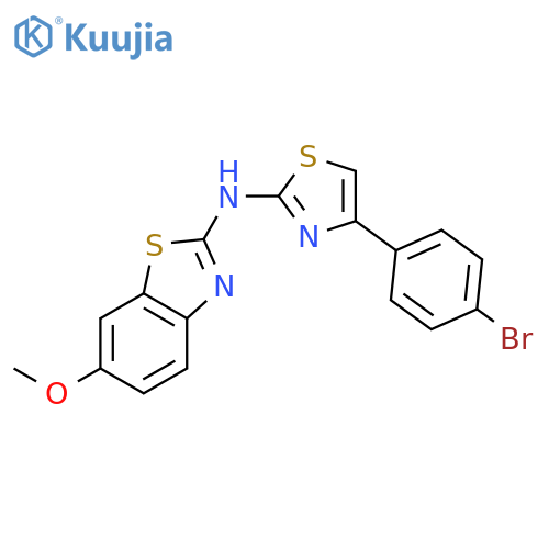 2-Benzothiazolamine, N-[4-(4-bromophenyl)-2-thiazolyl]-6-methoxy- structure