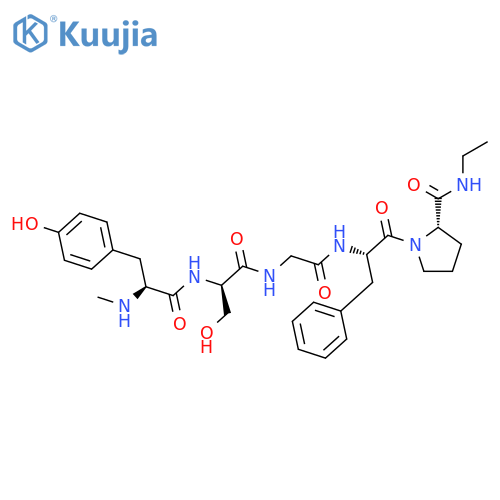 L-Prolinamide, N-methyl-L-tyrosyl-D-serylglycyl-L-phenylalanyl-N-ethyl- structure