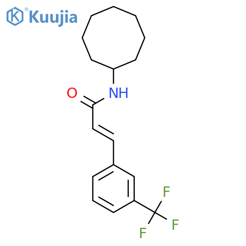 2-PROPENAMIDE, N-CYCLOOCTYL-3-[3-(TRIFLUOROMETHYL)PHENYL]-, (E)- structure