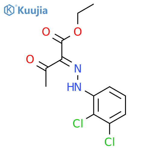 Butanoic acid, 2-[(2,3-dichlorophenyl)hydrazono]-3-oxo-, ethyl ester structure