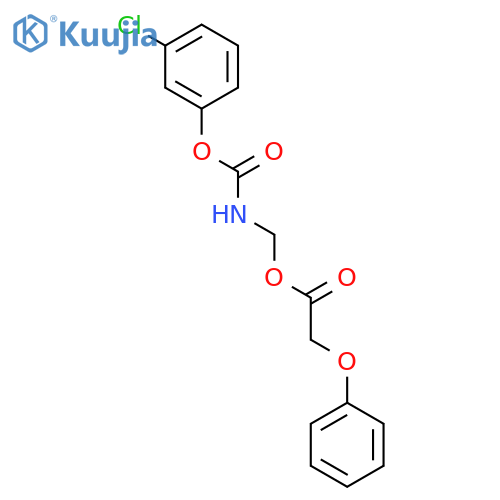 Acetic acid, phenoxy-, [[(3-chlorophenoxy)carbonyl]amino]methyl ester structure