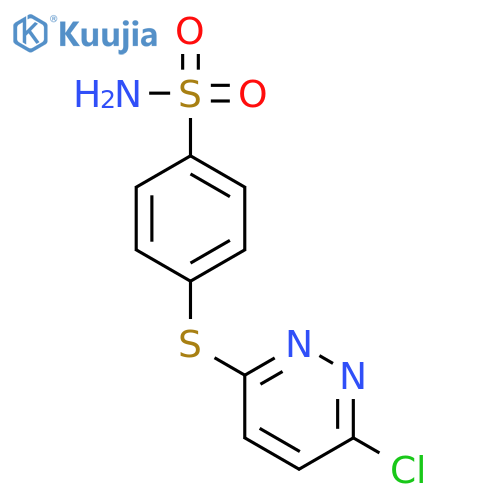 BENZENESULFONAMIDE, 4-[(6-CHLORO-3-PYRIDAZINYL)THIO]- structure