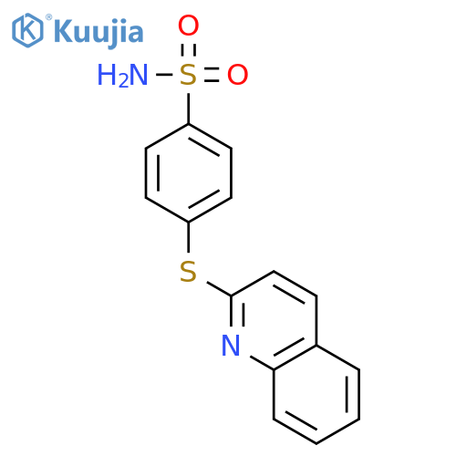 Benzenesulfonamide, 4-(2-quinolinylthio)- structure