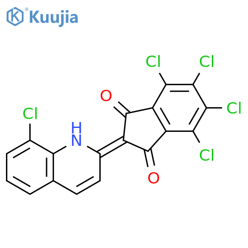 1H-Indene-1,3(2H)-dione, 4,5,6,7-tetrachloro-2-(8-chloro-2(1H)-quinolinylidene)- structure