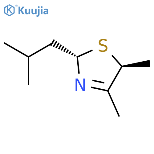 THIAZOLE, 2,5-DIHYDRO-4,5-DIMETHYL-2-(2-METHYLPROPYL)-, TRANS- structure