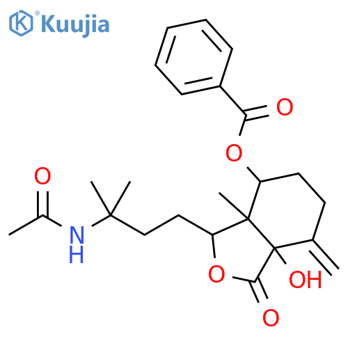 Acetamide,N-[3-[7-(benzoyloxy)octahydro-3a-hydroxy-7a-methyl-4-methylene-3-oxo-1-isobenzofuranyl]-1,1-dimethylpropyl]- structure
