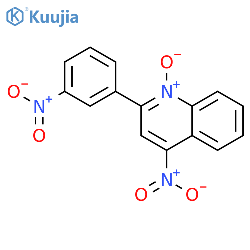 QUINOLINE, 4-NITRO-2-(3-NITROPHENYL)-, 1-OXIDE structure