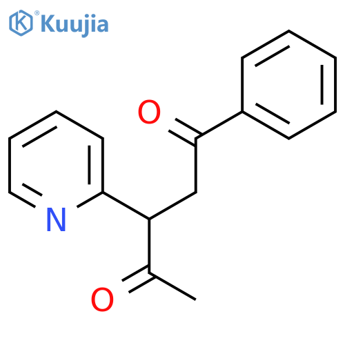 1,4-PENTANEDIONE, 1-PHENYL-3-(2-PYRIDINYL)- structure