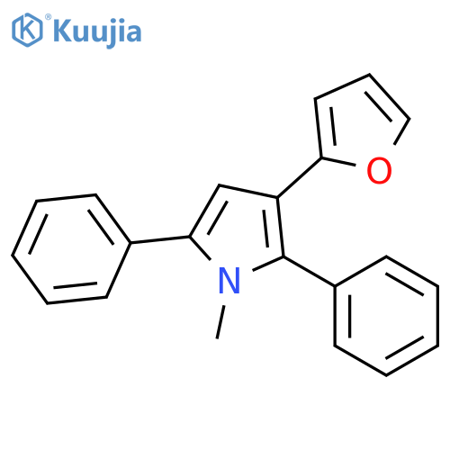 1H-Pyrrole, 3-(2-furanyl)-1-methyl-2,5-diphenyl- structure