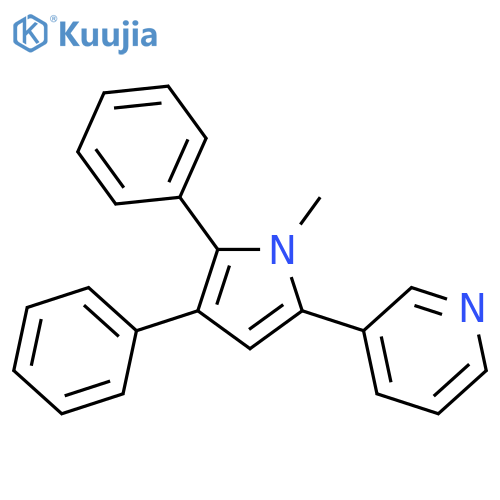 PYRIDINE, 3-(1-METHYL-4,5-DIPHENYL-1H-PYRROL-2-YL)- structure