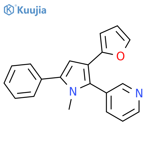 PYRIDINE, 3-[3-(2-FURANYL)-1-METHYL-5-PHENYL-1H-PYRROL-2-YL]- structure