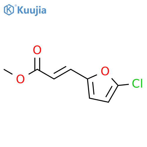 methyl (2E)-3-(5-chlorofuran-2-yl)prop-2-enoate structure