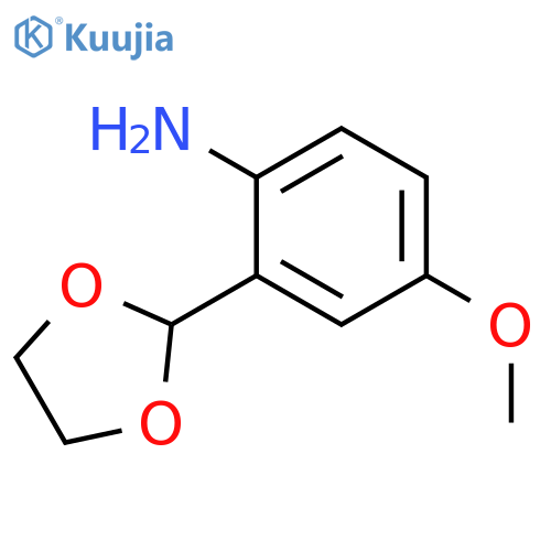 5-methoxy-2-aminobenzaldehyde ethylene acetal structure
