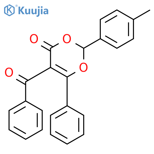4H-1,3-DIOXIN-4-ONE, 5-BENZOYL-2-(4-METHYLPHENYL)-6-PHENYL- structure