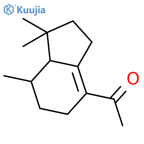1-(1,1,7-Trimethyl-2,3,5,6,7,7a-hexahydro-1H-inden-4-yl)ethan-1-one structure