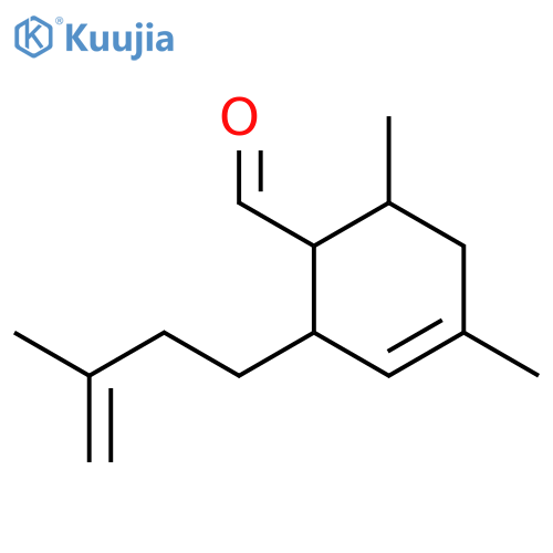 3-Cyclohexene-1-carboxaldehyde, 4,6-dimethyl-2-(3-methyl-3-butenyl)- structure