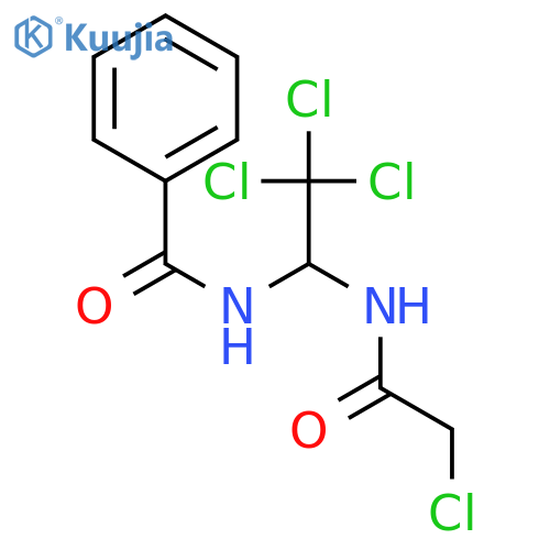 Benzamide,N-[2,2,2-trichloro-1-[(2-chloroacetyl)amino]ethyl]- structure