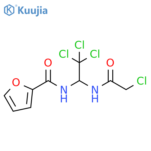 2-Furancarboxamide, N-[2,2,2-trichloro-1-[(chloroacetyl)amino]ethyl]- structure