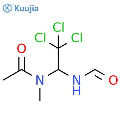 Acetamide, N-methyl-N-[2,2,2-trichloro-1-(formylamino)ethyl]- structure