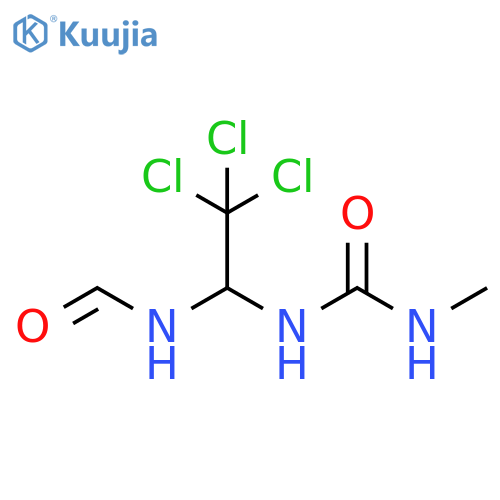 Urea, N-methyl-N'-[2,2,2-trichloro-1-(formylamino)ethyl]- structure
