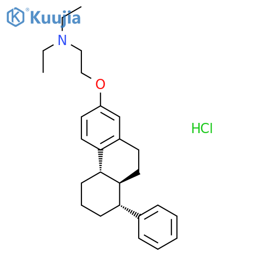 Ethanamine,N,N-diethyl-2-[(4b,5,6,7,8,8a,9,10-octahydro-8-phenyl-2-phenanthrenyl)oxy]-,hydrochloride, (4ba,8b,8ab)- (9CI) structure