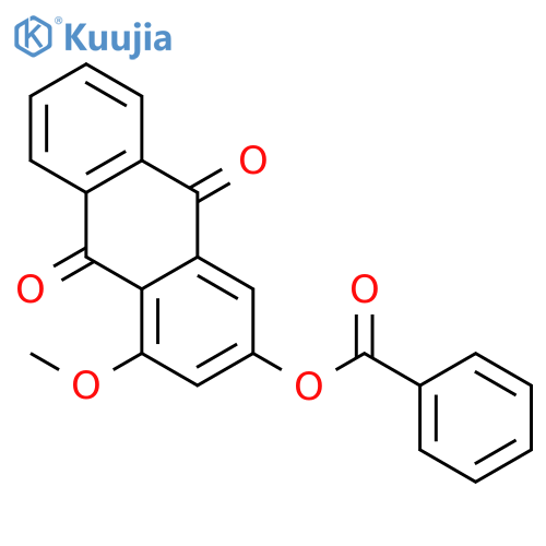 9,10-Anthracenedione, 3-(benzoyloxy)-1-methoxy- structure