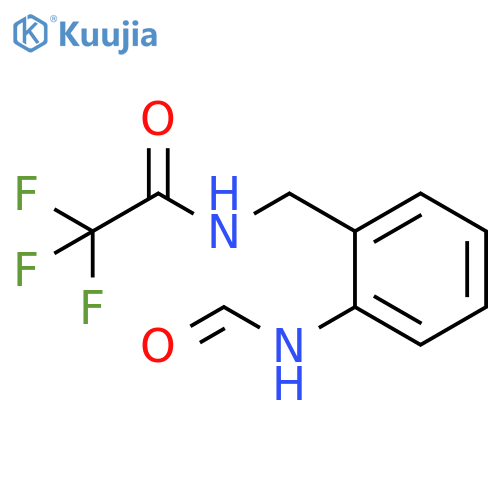 Acetamide, 2,2,2-trifluoro-N-[[2-(formylamino)phenyl]methyl]- structure
