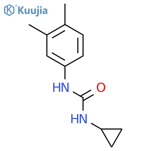 UREA, N-CYCLOPROPYL-N'-(3,4-DIMETHYLPHENYL)- structure