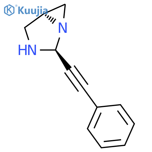 1,3-Diazabicyclo[3.1.0]hexane, 2-(phenylethynyl)-, cis- structure