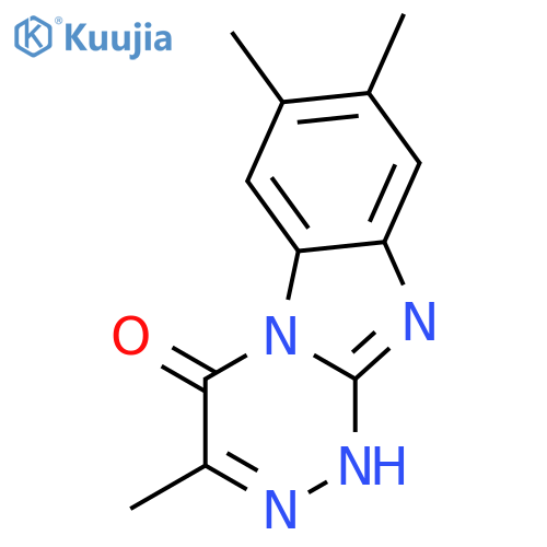 [1,2,4]Triazino[4,3-a]benzimidazol-4(1H)-one, 3,7,8-trimethyl- structure