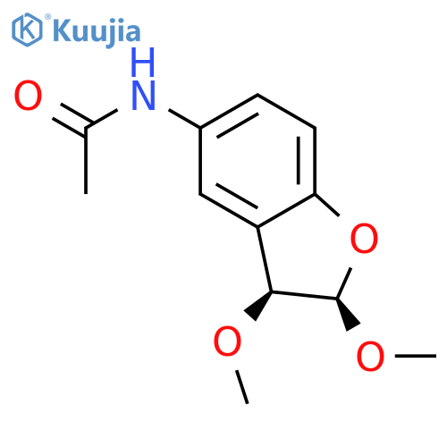 Acetamide, N-[(2R,3S)-2,3-dihydro-2,3-dimethoxy-5-benzofuranyl]-, rel- structure