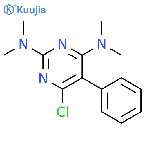2,4-Pyrimidinediamine,6-chloro-N2,N2,N4,N4-tetramethyl-5-phenyl- structure