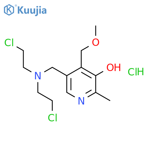 3-Pyridinol,5-[[bis(2-chloroethyl)amino]methyl]-4-(methoxymethyl)-2-methyl-, hydrochloride(1:2) structure