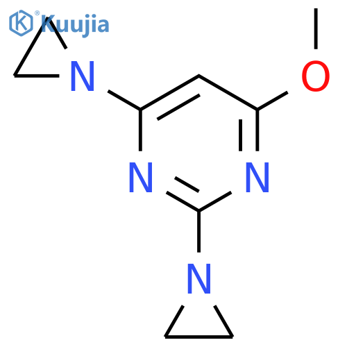Pyrimidine,2,4-bis(1-aziridinyl)-6-methoxy- structure