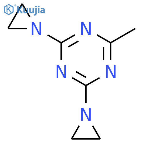 1,3,5-Triazine,2,4-bis(1-aziridinyl)-6-methyl- structure